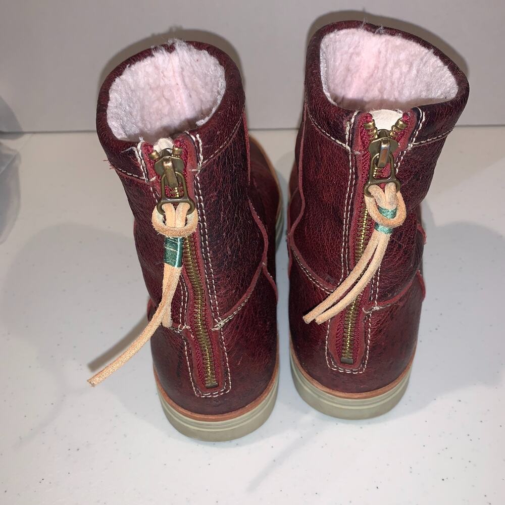 Satorisan Women's Tewa Ronda Boots Size 40 8.5 US Fleece Lined Waxed Leather - Picture 4 of 12
